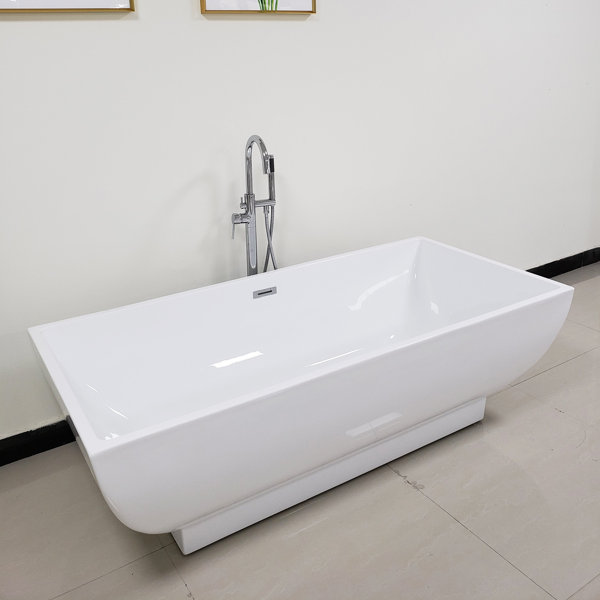 Topcraft 70"x 34" Freestanding Bathtub Acrylic Soaking Stand Alone